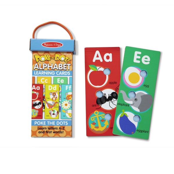 Melissa & Doug Poke-a-Dot Alphabet Learning Cards 31470